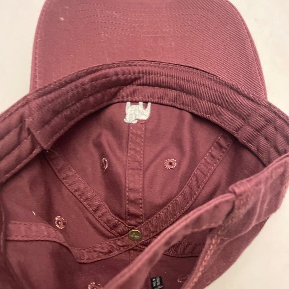 Legacy Brand Maroon Cap White Dog Logo Twill Cap/Hat - Picture 6 of 8